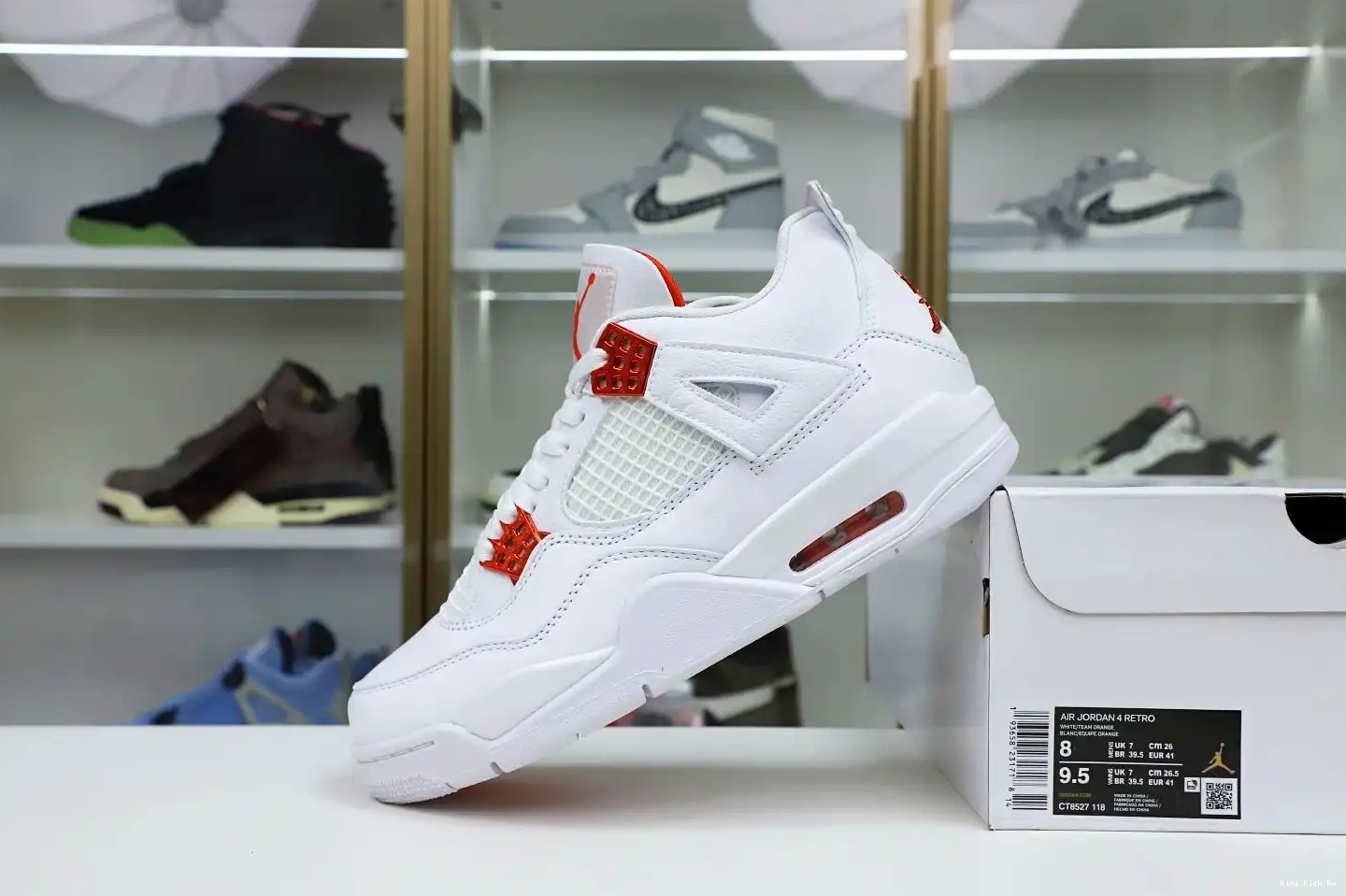 Jordan Kimikick metallic Jordan 4 Air retro“orange 0702